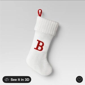Knit Monogram Christmas Stocking White
B - Wondershop™